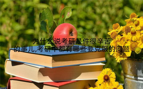 为什么说考研是件很辛苦的事儿,考研中都有哪些要克服的问题