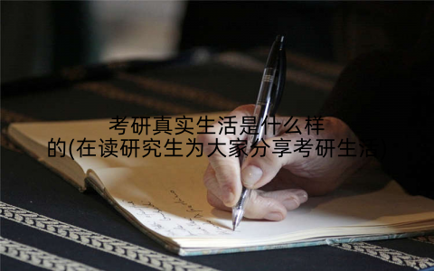 考研真实生活是什么样的(在读研究生为大家分享考研生活)
