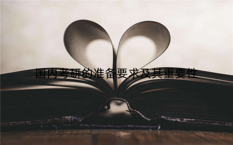 国内考研的准备要求及其重要性