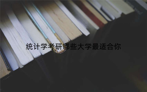 统计学考研哪些大学最适合你