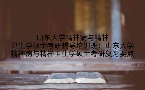 山东大学精神病与精神卫生学硕士考研辅导培训班:山东大学精神病与精神卫生学硕士考研复习要点