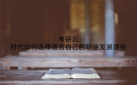考研后时代如何选择适合自己的职业发展路径