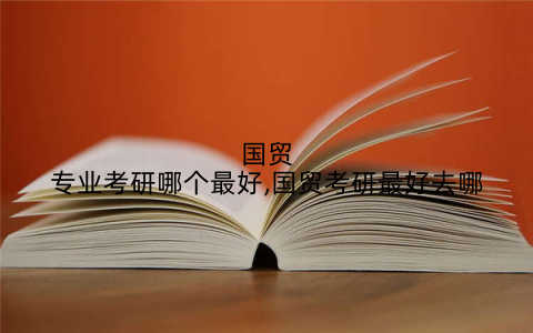 国贸专业考研哪个最好,国贸考研最好去哪