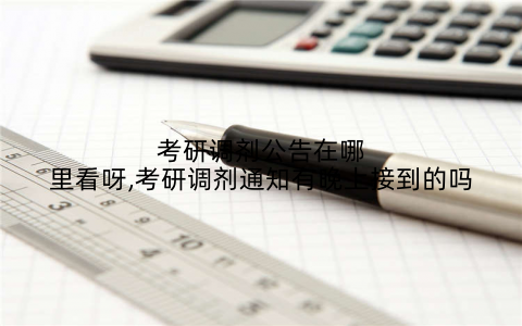 考研调剂公告在哪里看呀,考研调剂通知有晚上接到的吗
