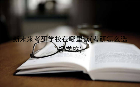 新未来考研学校在哪里读(考研怎么选择学校)