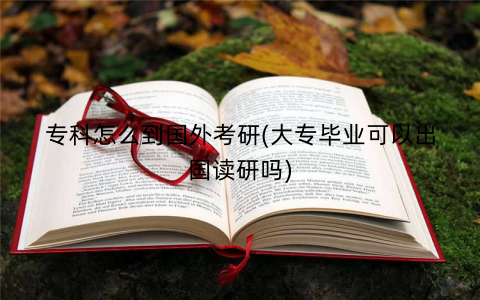 专科怎么到国外考研(大专毕业可以出国读研吗)