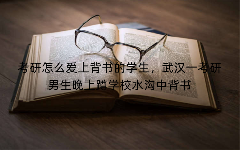 考研怎么爱上背书的学生,武汉一考研男生晚上蹲学校水沟中背书