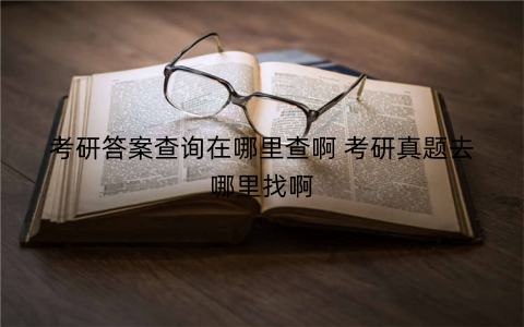 考研答案查询在哪里查啊 考研真题去哪里找啊